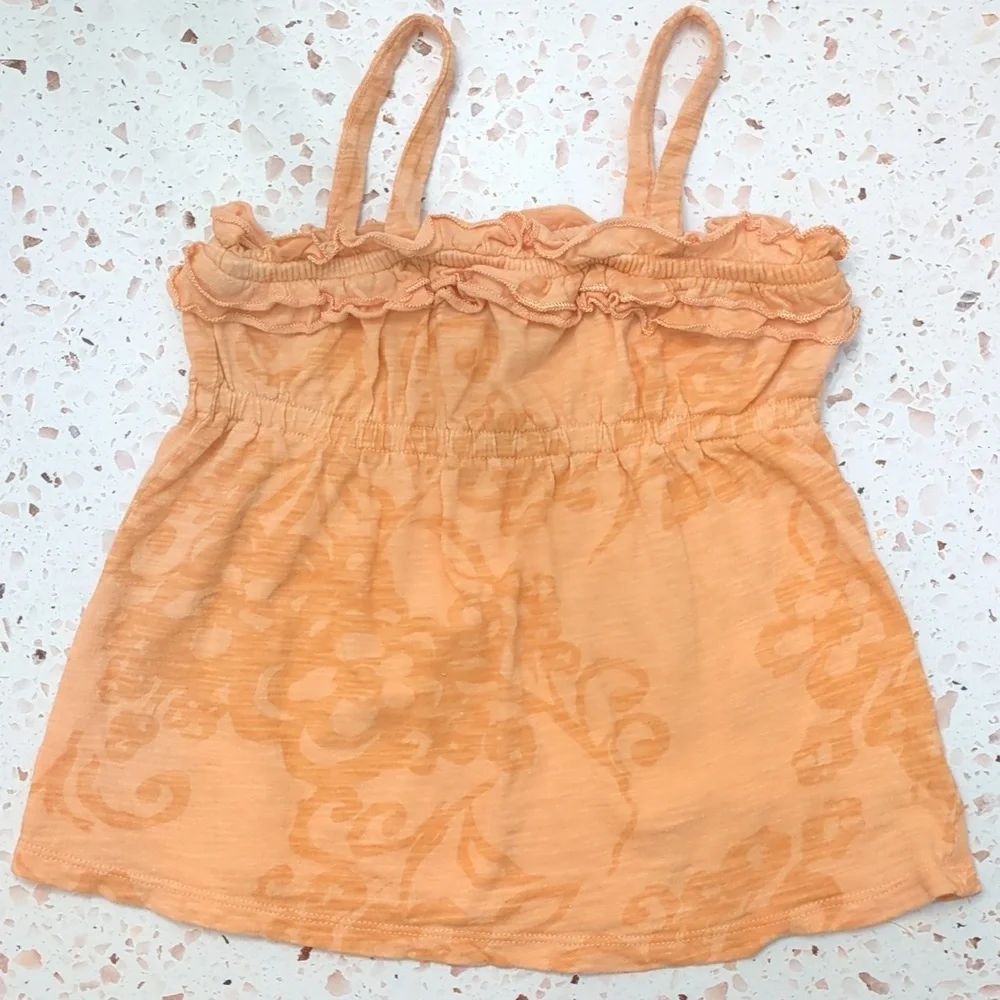 Old Navy | Peach Orange Camisole Tank Top 100% Cotton Tropical | XS
